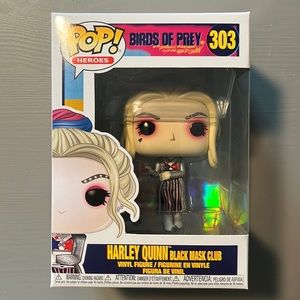 Funko POP - Harley Quinn (#303), Birds of Prey - Black Mask Club
